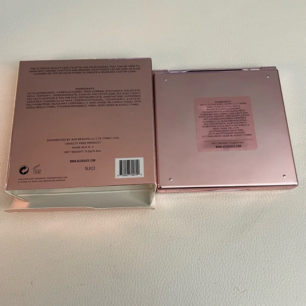 New Ace Beautē ultimate sculpt face palette